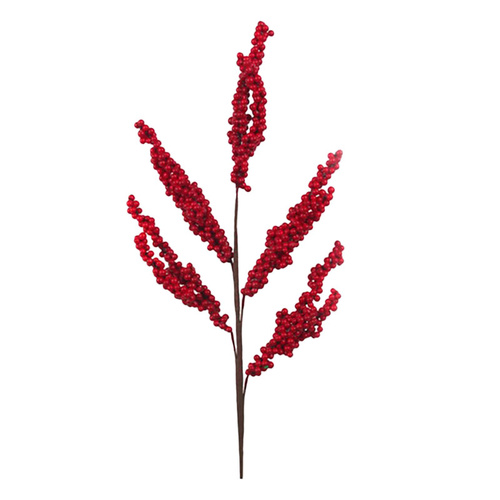 Small  Red Berry Christmas Spray 60cm