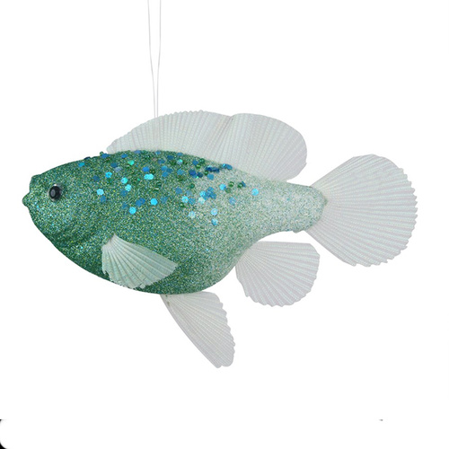 Blue Fish Non Breakable Hanging Christmas Decoration