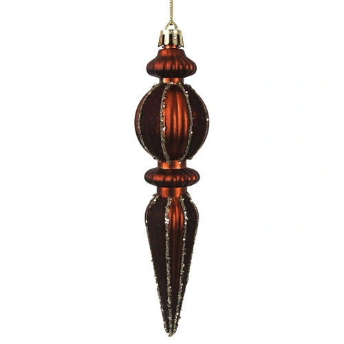 Chestnut Finial Hanging Christmas Ornament 16cm