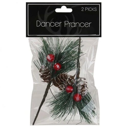 Berry and Cone Christmas Pick 10-13cm
