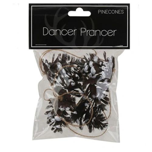 Plastic Pinecones 2cm 18pk