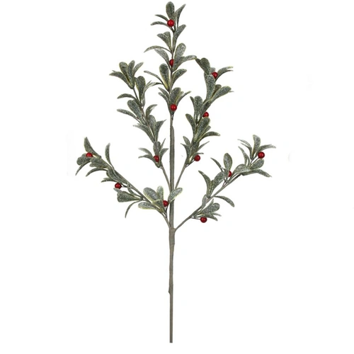 Glitter Red Berry Stem 58cm