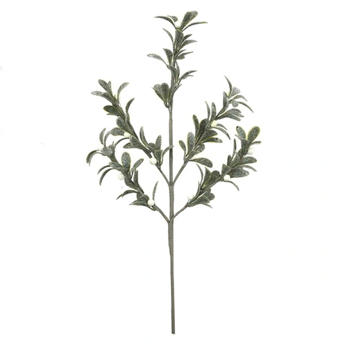 Glitter White Berry Stem 58cm