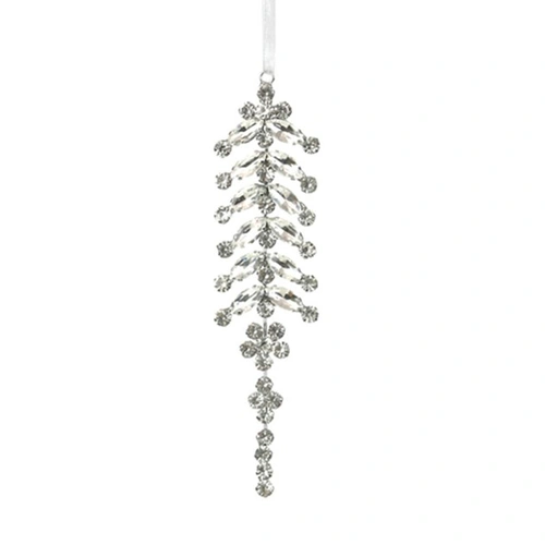 Diamonte Hanging Christmas Tree Decoration 18cm