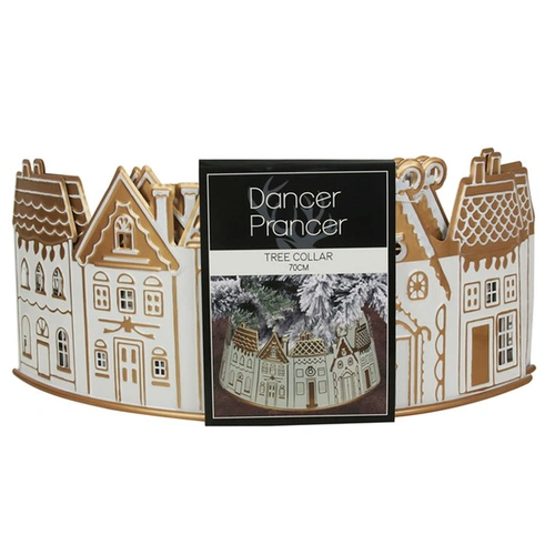 Christmas Village Metal Tree collar 3 pc  60 x 28 cm