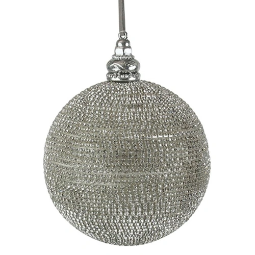 Diamonte Hanging Christmas Bauble 10cm