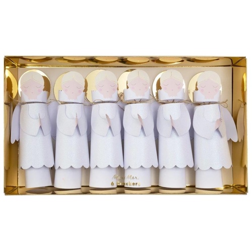 Meri Meri Angel Crackers 6pk 20.5cm