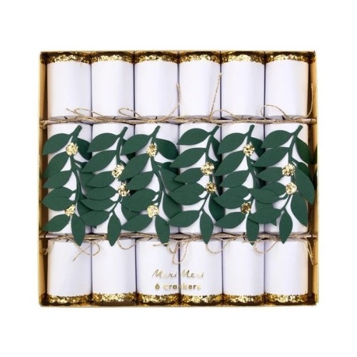 Meri Meri Festive Foliage Crackers 6pk 20.5cm