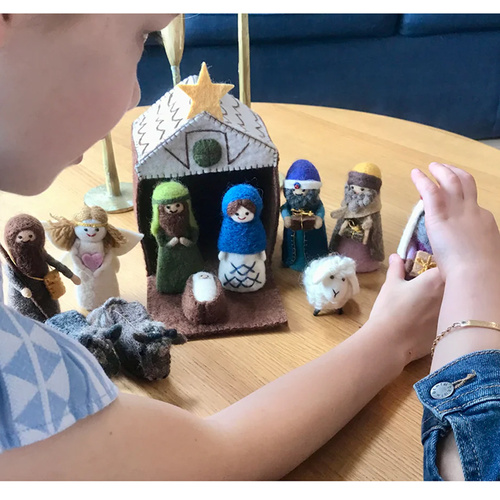 Felt 12 pc Nativity Coloured