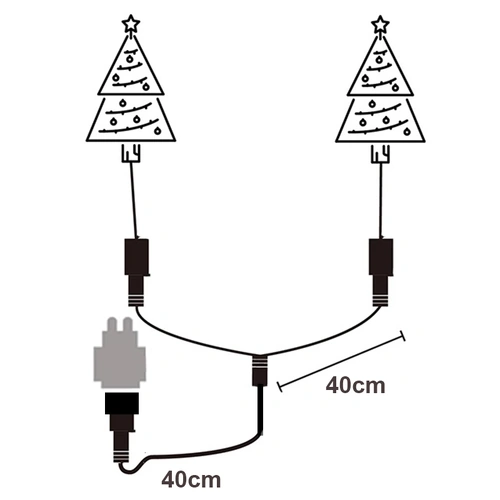 LED Light Y Splitter - Clear