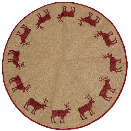 Hessian with Deers Under Stand Skirt 90 cm