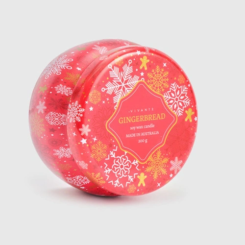 Vivante Christmas Gingerbread Tin Candle 200g