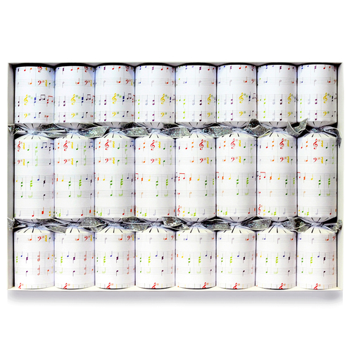 Rainbow Music Box Crackers 8pk