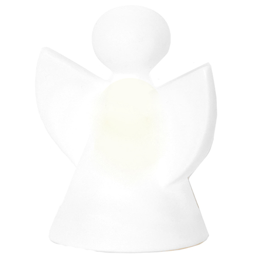 LED Porcelain Standing Angel 8cm