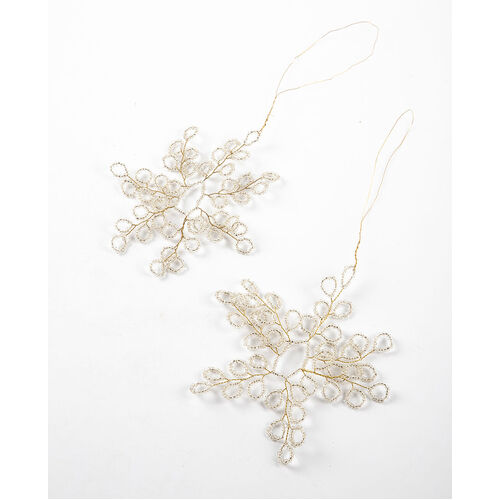 Fable  Snowflake with Crystals 11cm