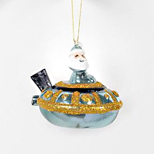 Lumi Glass Cosmic Santa 8cm
