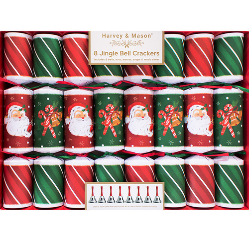 Santa Bell Musical Christmas Crackers