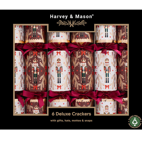 Deluxe Burgundy Nutcracker Crackers  33cm
