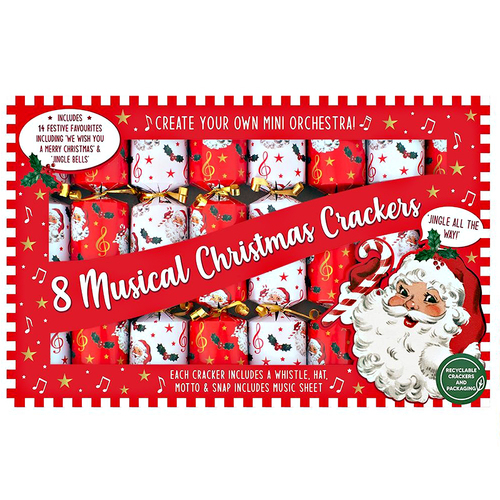 Musical Whistle Christmas Crackers 9" (23cm)