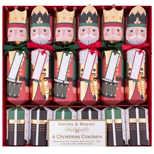 Nutcracker Christmas Crackers 6Pk