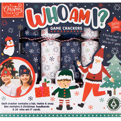 Who Am I Christmas Crackers  6pk