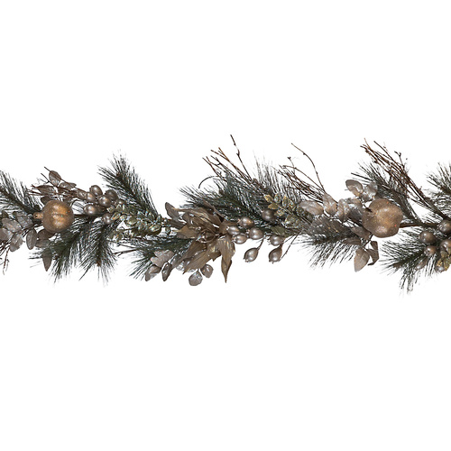 Champagne Flower and  Fern Garland 183cm