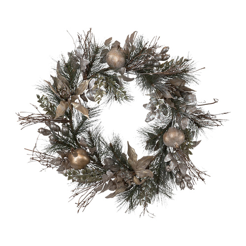 Champagne Flower and Fern Wreath 61cm
