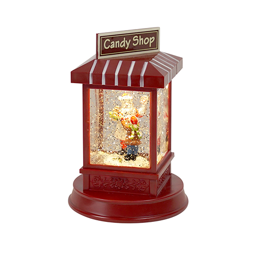 LED  Candy Shop Water Globe Snow Lantern 18cm