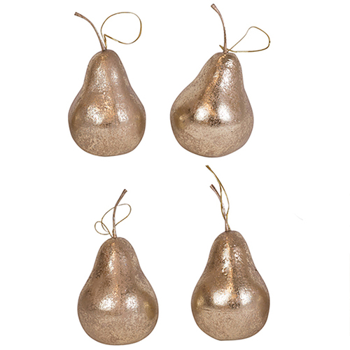 Golden Pears  9cm 4pc
