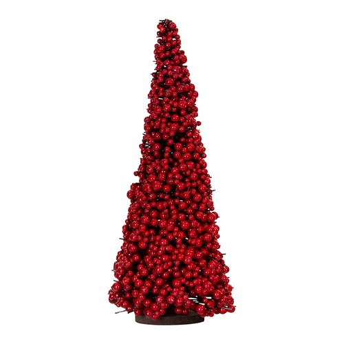 Red Berry Cone Tree 55cm