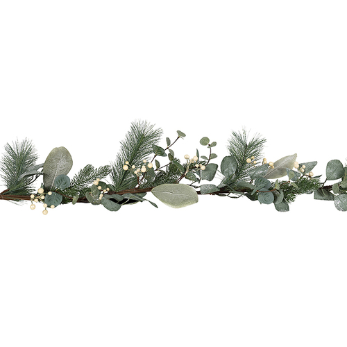 Glitter Pine Eucalyptus Garland 150cm