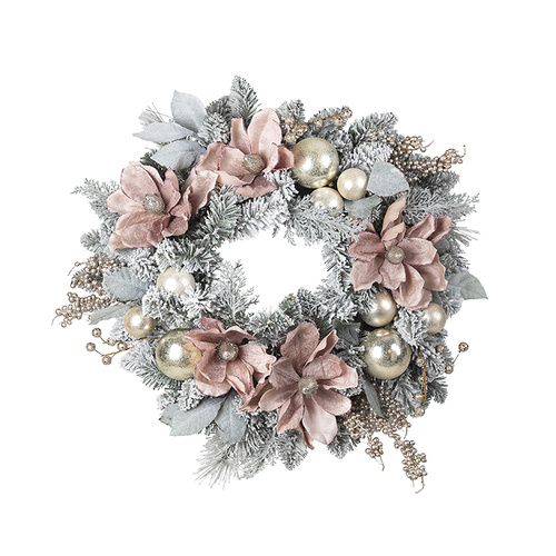 Pink Champagne  Magnolia Snowy Wreath 610m