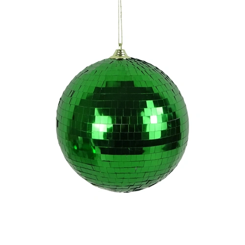  Disco Green Christmas Bauble 10cm