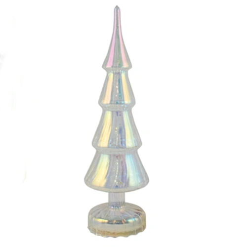 Irridescent Glass Table Top LED Tree