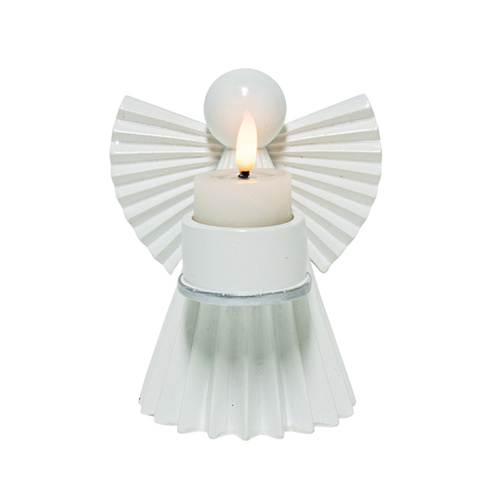 White Angel Tea Light Votive 16cm H