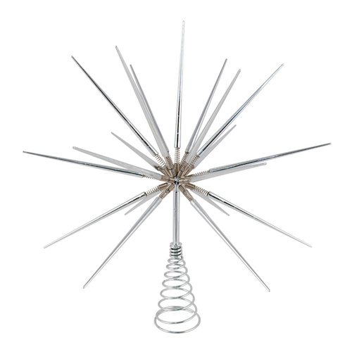 Springburst Christmas Tree Topper Silver