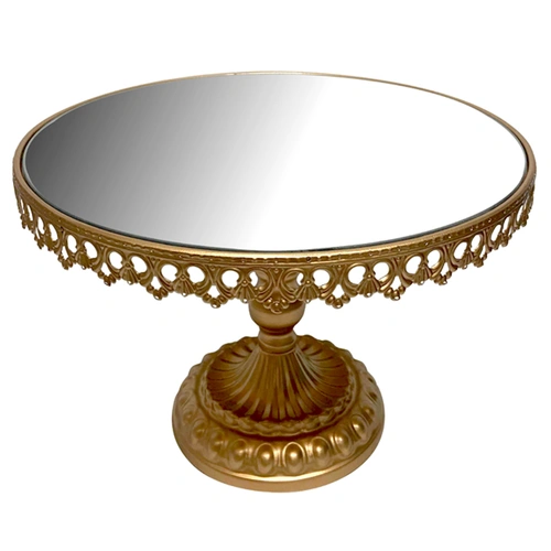 Gold Mirrored Display Stand  30cm