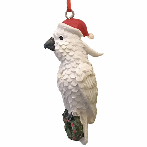 Christmas Cockatoo Hanging Decoration 7.5cm