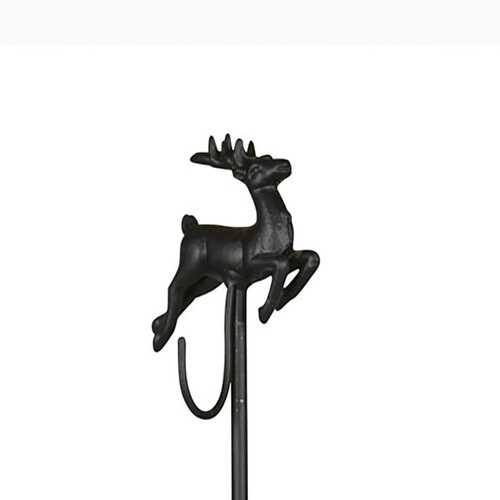 Black Reindeer Adjustable Wreath Stand