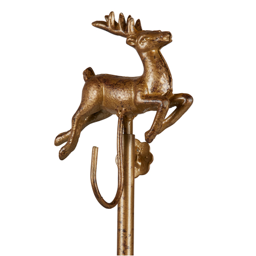 Adjustable Antique Gold Deer Wreath Stand