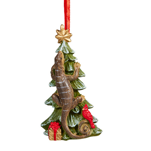 Australian Goanna Hanging Christmas Ornament 8cm