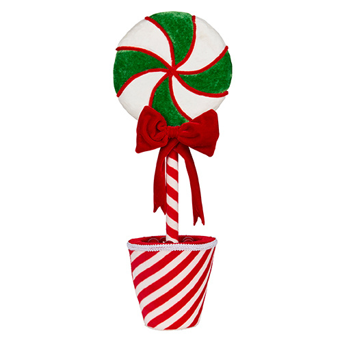 Candy Cane Topiary Pot 49cm