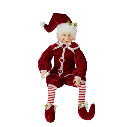 Candy Cane  Elf  39cm