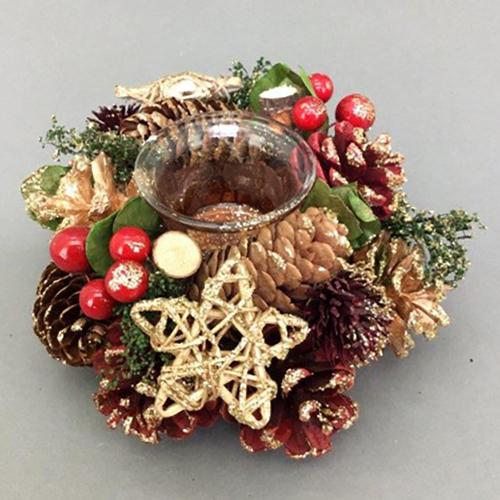 Festive Candle Holder 15x15x8