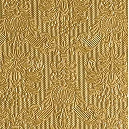 Gold  Luxury Embossed Cocktail Disposable Napkins - 15pc