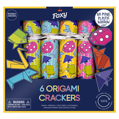 Origami Christmas Crackers 6pk