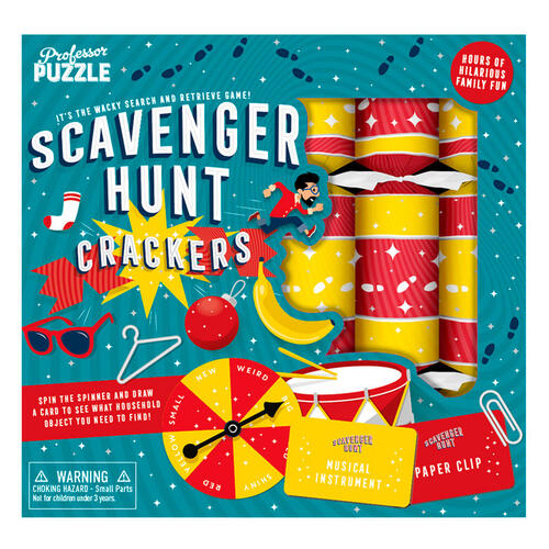 Scavenger Hunt Christmas Crackers 6pk