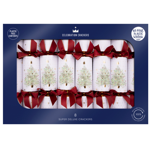 Golden Tree Christmas XL Crackers Pk8