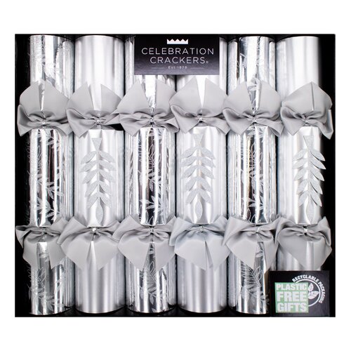 Silver Gold Leaf XL Crackers - 6pk