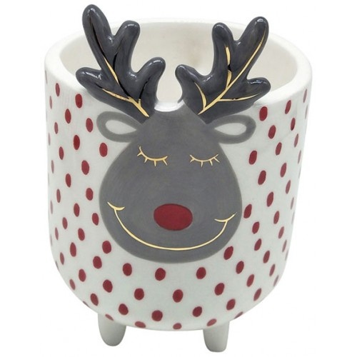 Reindeer Planter Pot  Small 14 x 9 x 10cm